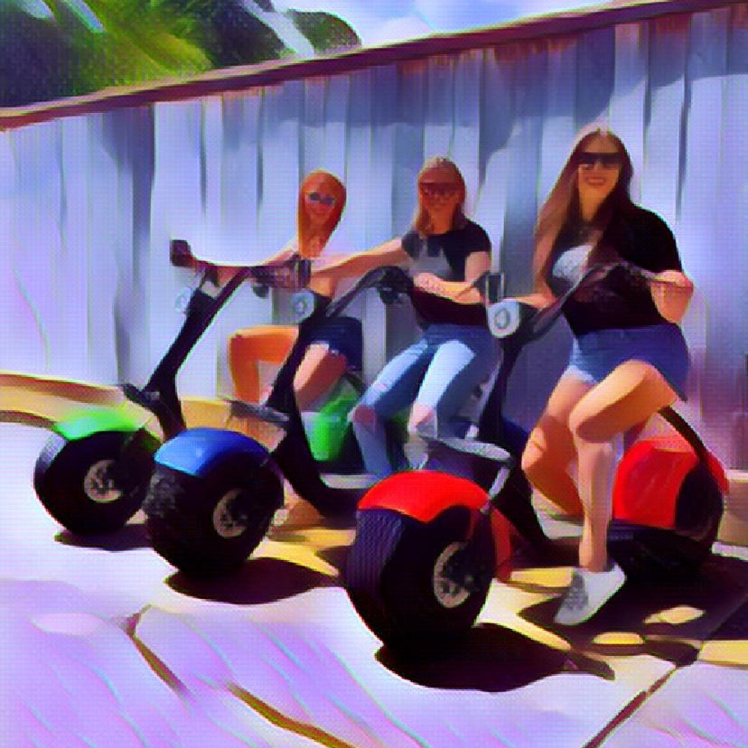 electric green scooter
