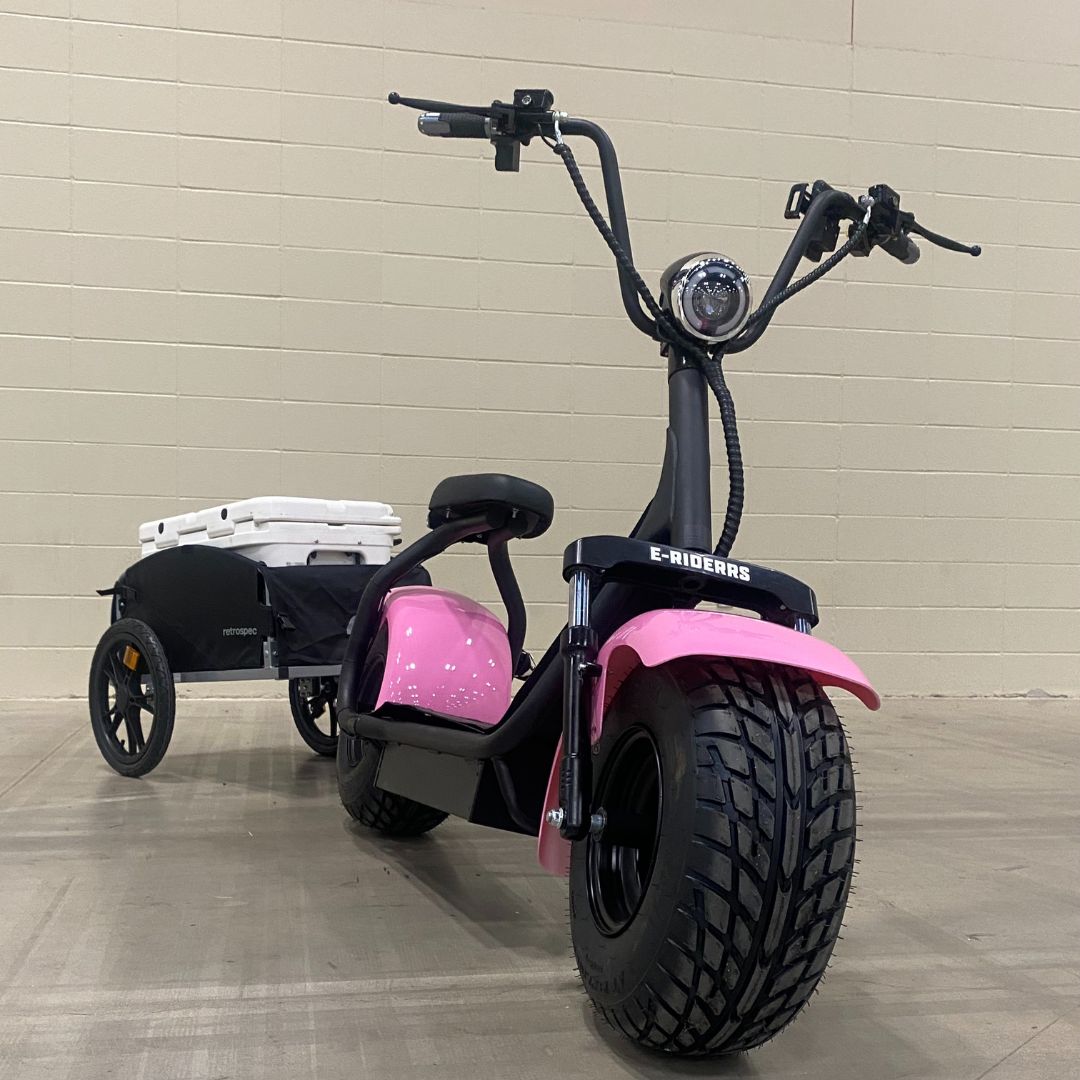 Fat tire electric scooters