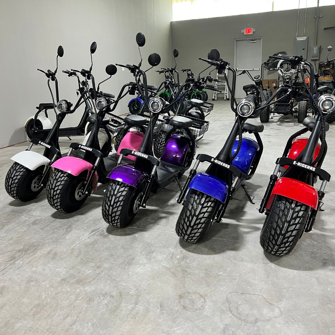 Electric fat tire scooters