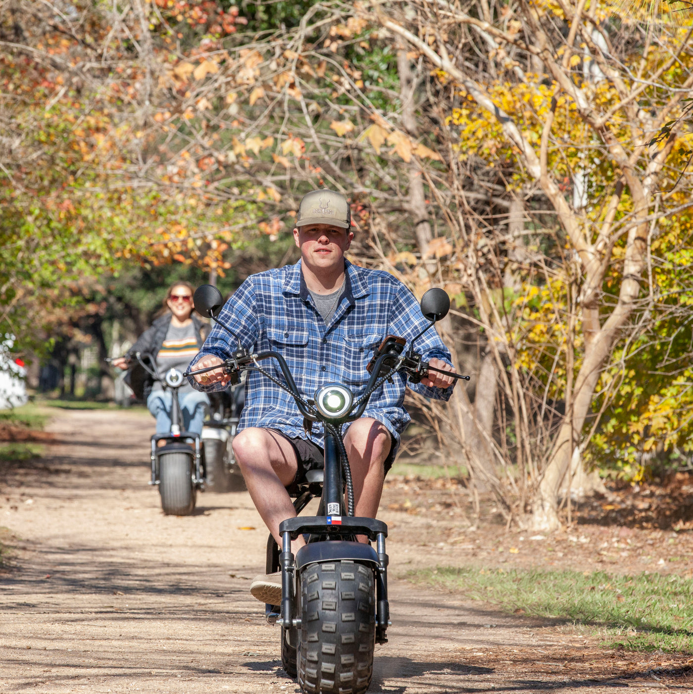 Experience  on and off-road adventures like never before with E-Riderrs! Our electric scooters with all-terrain tires offer unmatched performance and durability for thrilling rides on rugged terrains. Shop now and conquer the trails with confidence! #offroadadventures