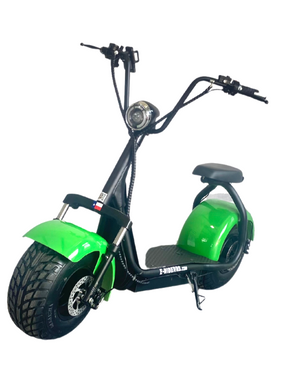 green scooter