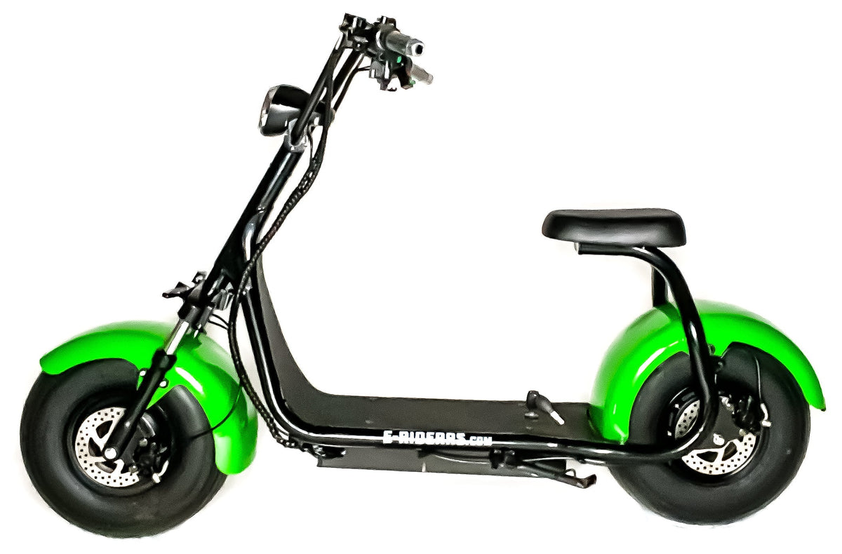 green e-scooter